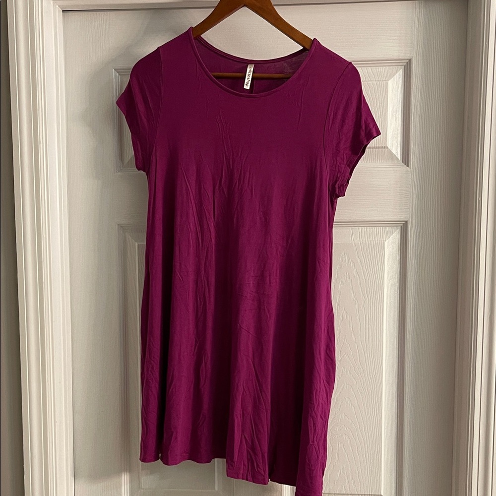 Mittoshop Deep Magenta T-shirt Dress Small